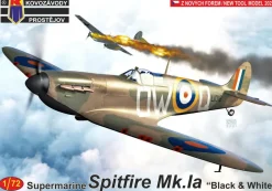KPM 1/72 Supermarine Spitfire Mk.IA Black & White Model Kit