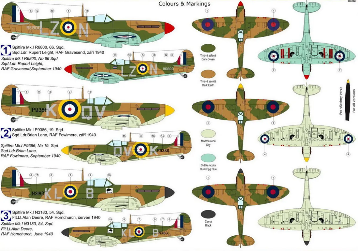 KPM 1/72 Supermarine Spitfire Mk.IA Commanders Model Kit