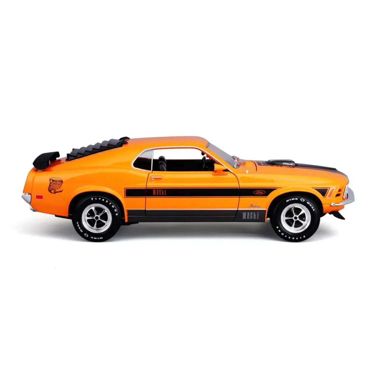 Maisto 1/18 1970 Ford Mustang Mach 1 - Orange Diecast Model