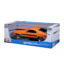 Maisto 1/18 1970 Ford Mustang Mach 1 - Orange Diecast Model