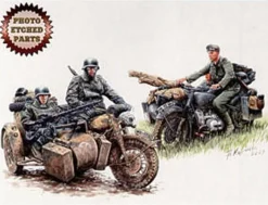 Master Box 1/35 German Motorcycle Troops On The Move