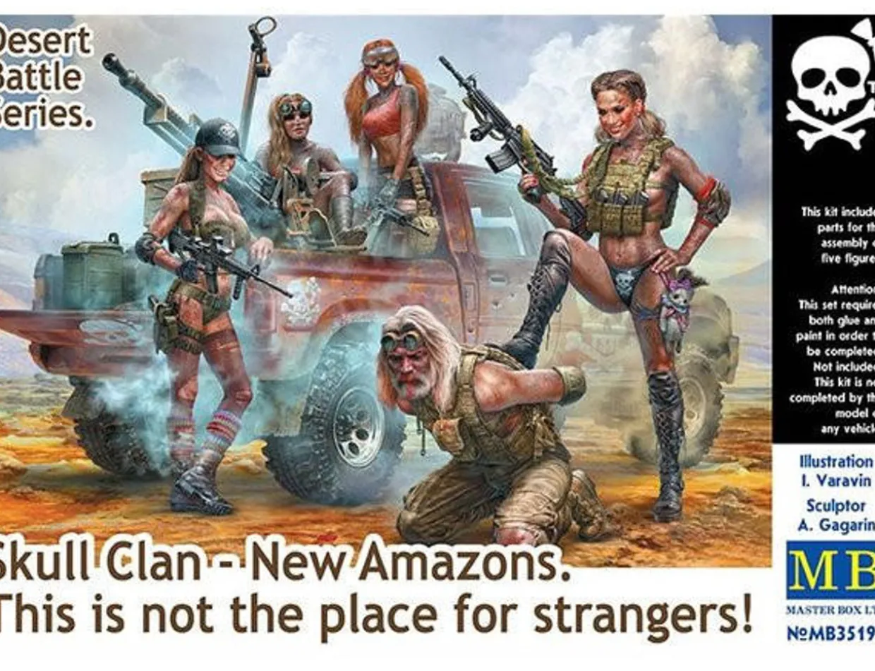 Master Box 1/35 Skull Clan New Amazons This Is Not The Place For Strangers!