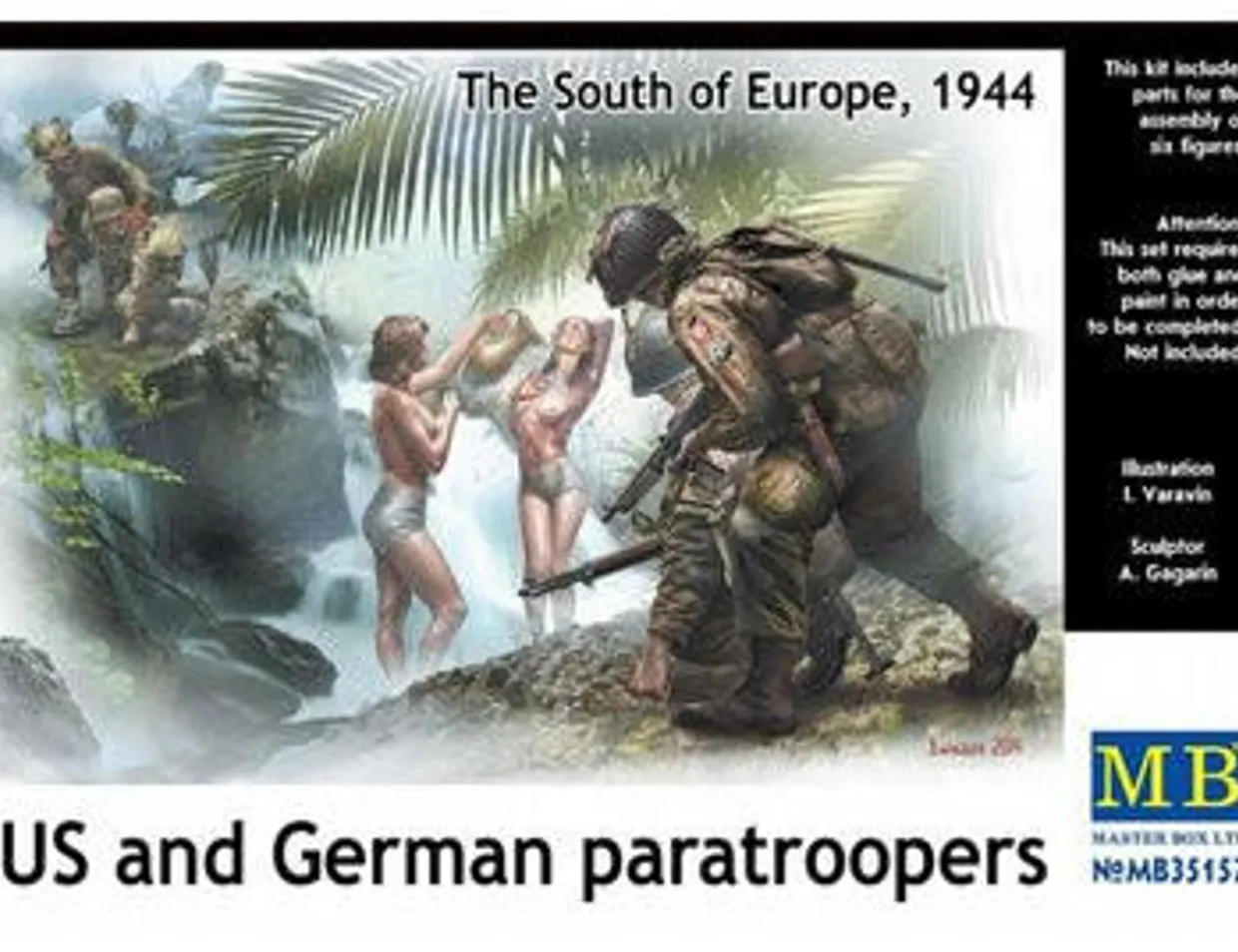 Master Box 1/35 US and German Paratroopers 1944