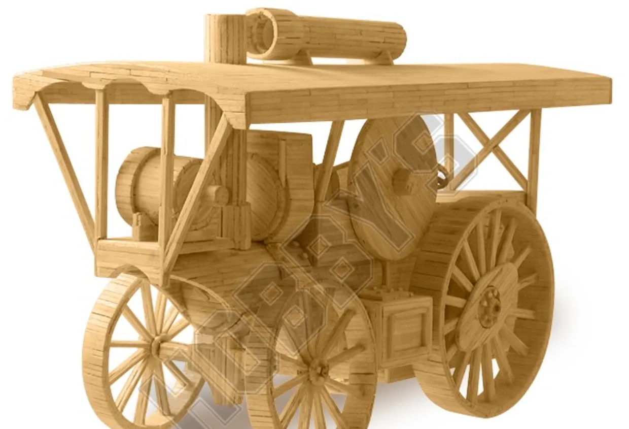 Matchbuilder Traction Engine Matchstick Model