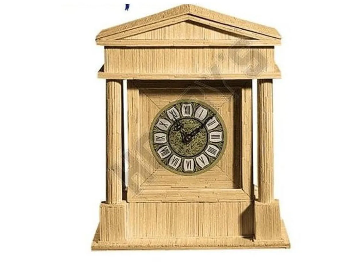 Matchcraft Colosseum Clock Matchstick Model