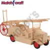 Matchcraft Fire Engine with Ladder Matchstick Model