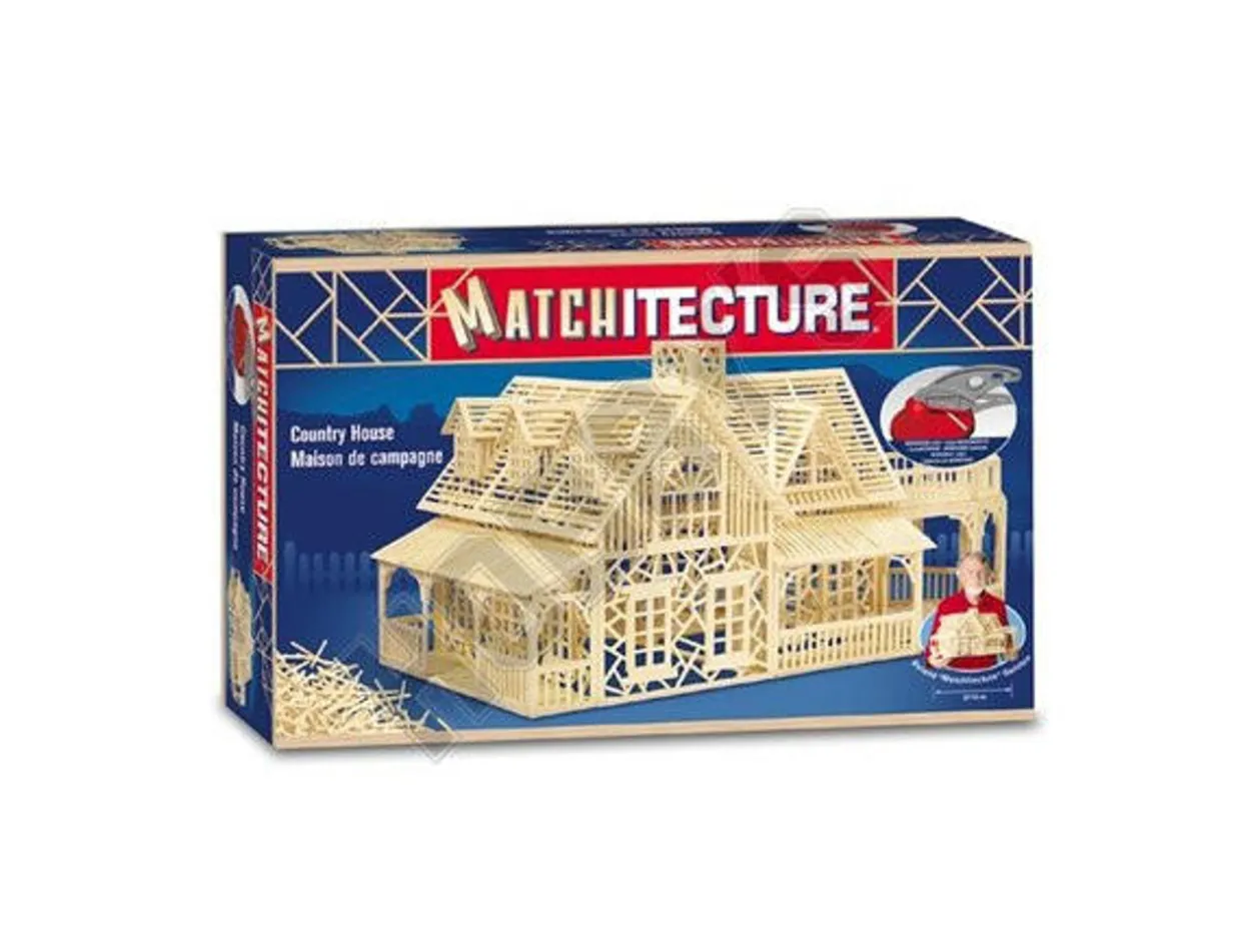 Matchitecture Country House Matchstick Model