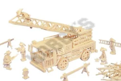 Matchitecture Fire Engine Matchstick Model