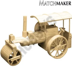 Matchmaker Steam Roller Matchstick Model