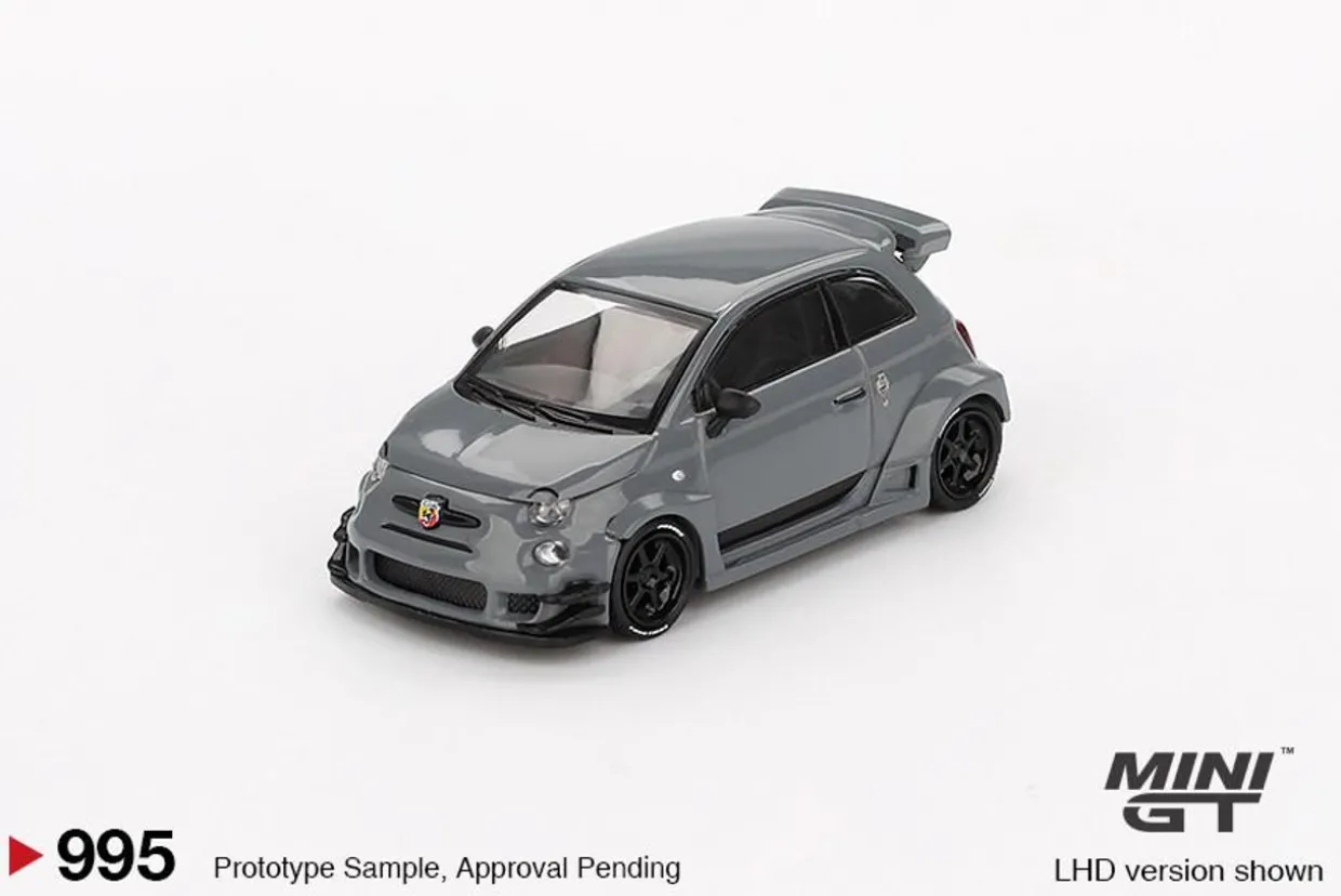 Mini GT 1/64 Abarth 595 LB-WORKS x Abas Works (Grey)
