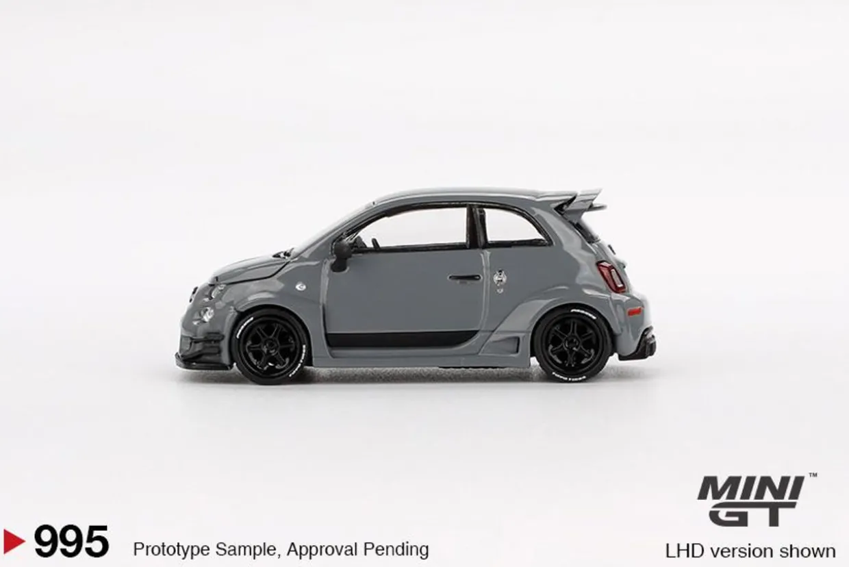 Mini GT 1/64 Abarth 595 LB-WORKS x Abas Works (Grey)
