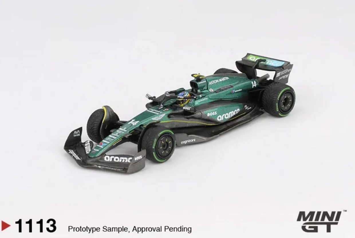 Mini GT 1/64 Aston Martin AMR24 No.14 Fernando Alonso 2024 F1 2024 Canadian GP