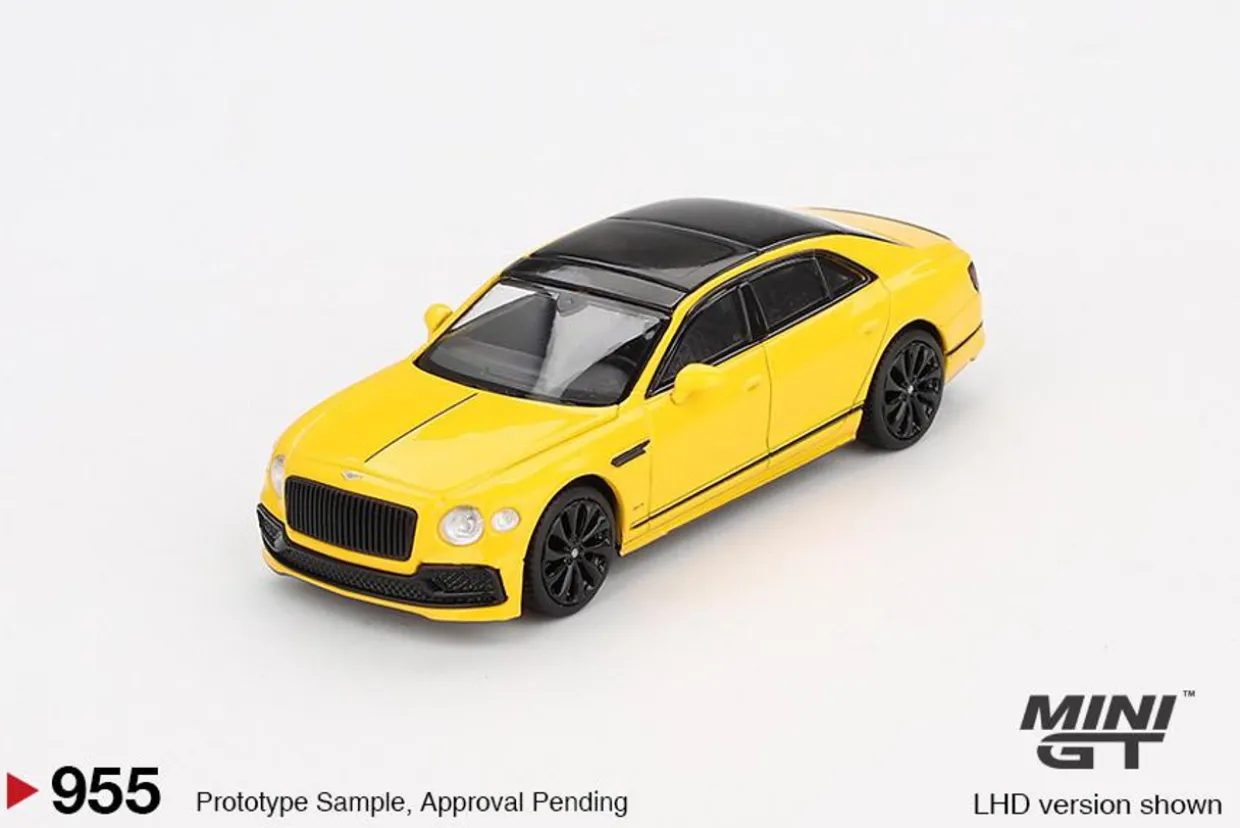 Mini GT 1/64 Bentley Flying Spur Monaco Yellow (RHD)