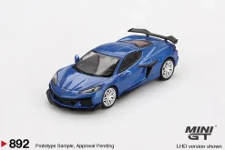 Mini GT 1/64 Chevrolet Corvette Z06 2023 Elkhart Lake Blue Metallic