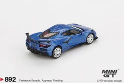 Mini GT 1/64 Chevrolet Corvette Z06 2023 Elkhart Lake Blue Metallic