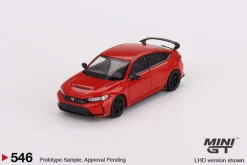 Mini GT 1/64 Honda Civic Type R Rallye Red 2023 W/ Advan GT Wheel