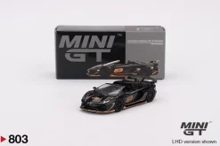 Mini GT 1/64 Lamborghini Aventador SVJ 63 Roadster Nero Aldebaran (LHD)