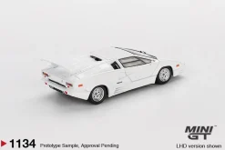 Mini GT 1/64 Lamborghini Countach 25th Anniversary White