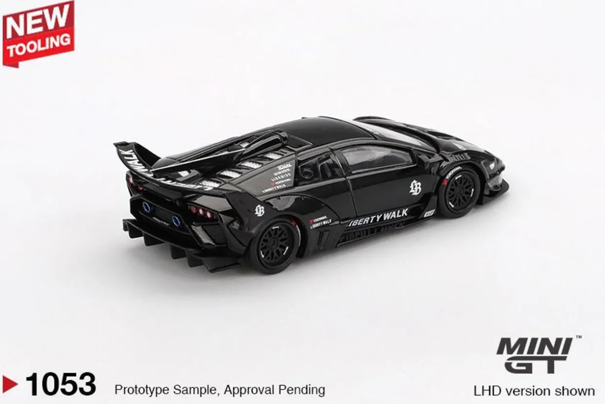 Mini GT 1/64 Lamborghini LB-Silhouette WORKS MURCIELAGO GT Evo Black