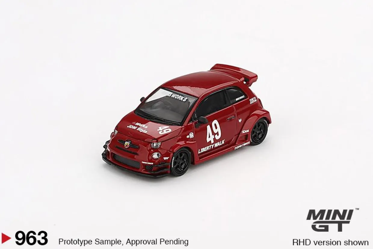 Mini GT 1/64 LB-WORKS x Abas Works ABARTH 595 Red
