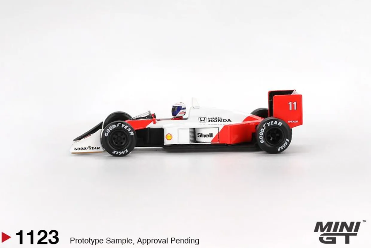 Mini GT 1/64 McLaren MP4/4 #11 Alain Prost 1988 Japanese Grand Prix 2nd Place