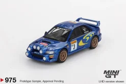 Mini GT 1/64 Subaru Impreza WRC98 1998 Rally Monte-Carlo 3rd Place #3