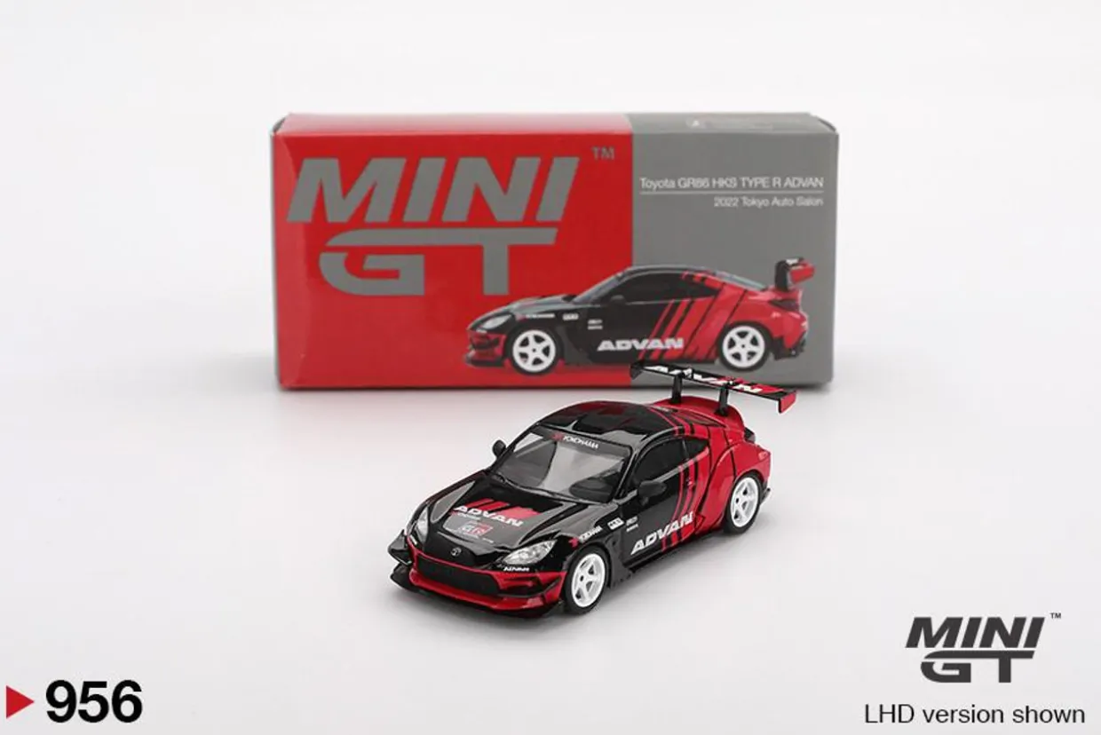 Mini GT 1/64 Toyota GR86 HKS Type R Advan 2022 Tokyo Auto Salon