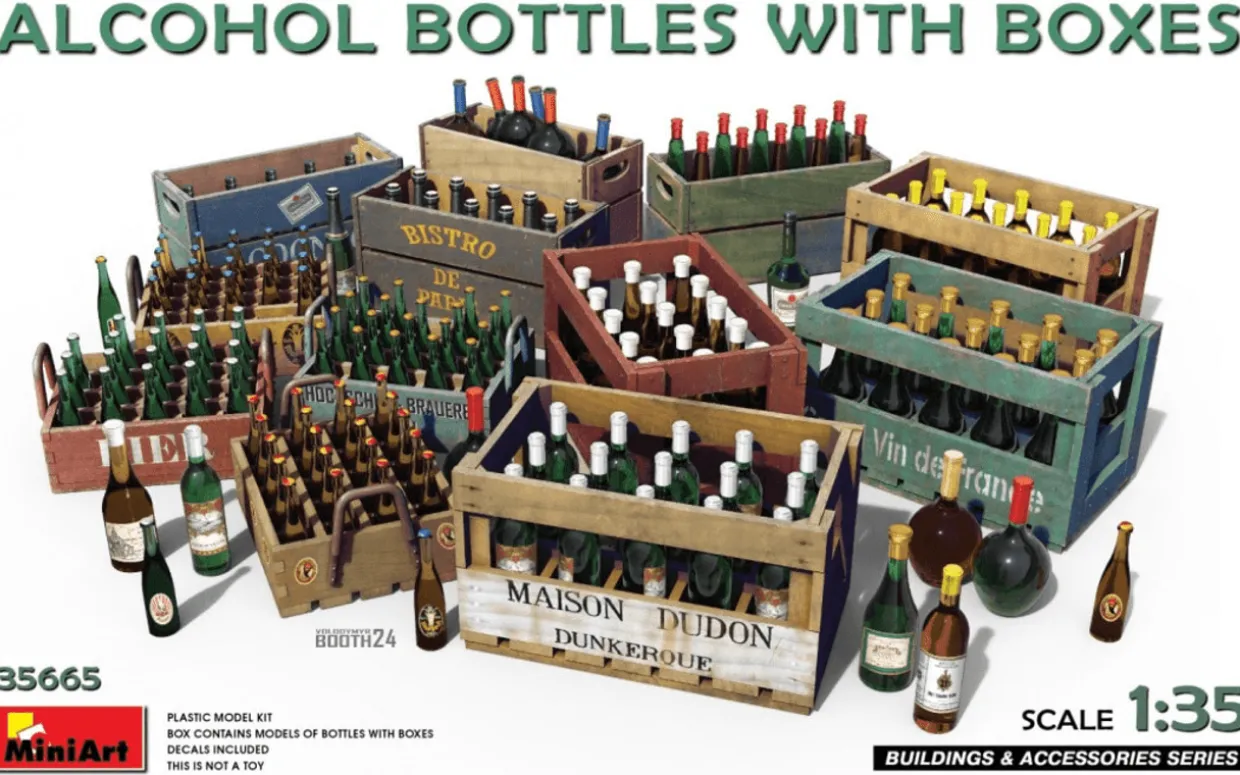 MiniArt 1/35 Alcohol Bottles with Boxes