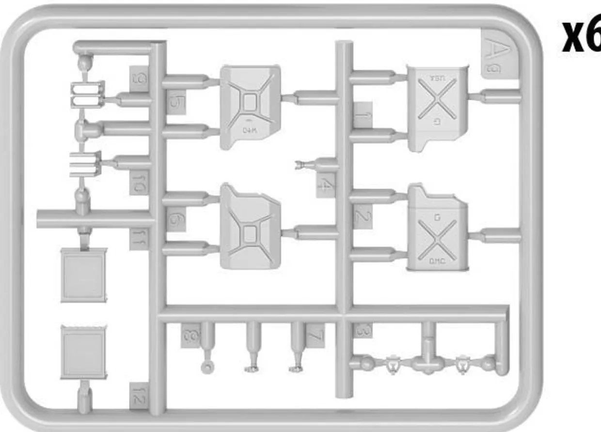 MiniArt 1/35 Allies Jerry Cans Set WWII Model Kit