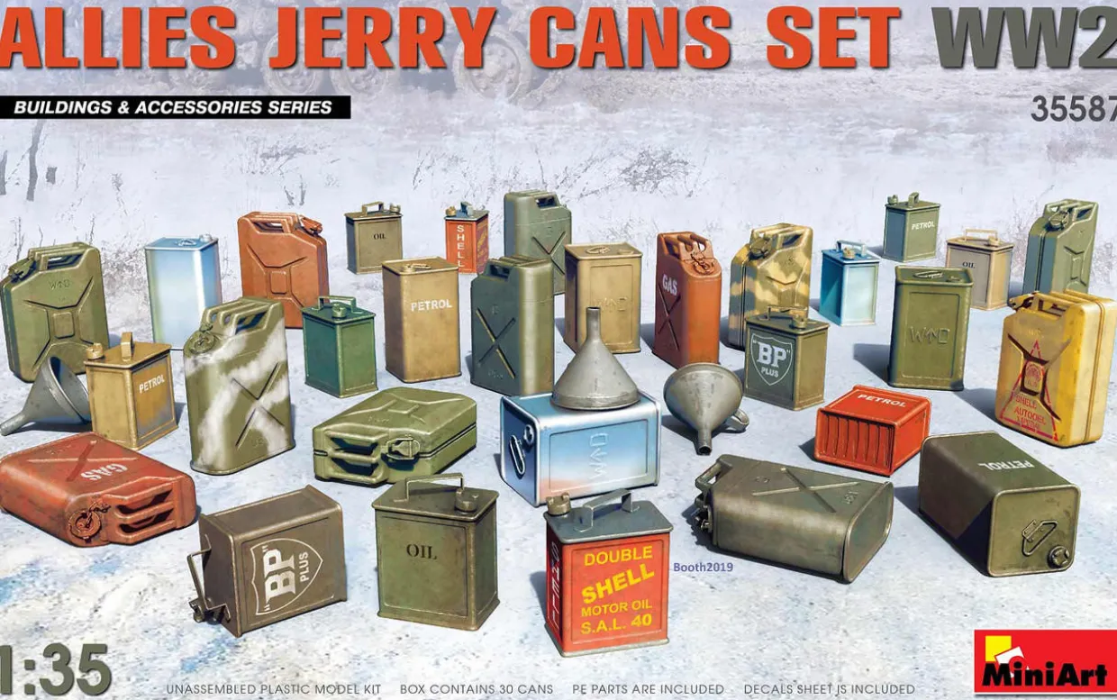 MiniArt 1/35 Allies Jerry Cans Set WWII Model Kit