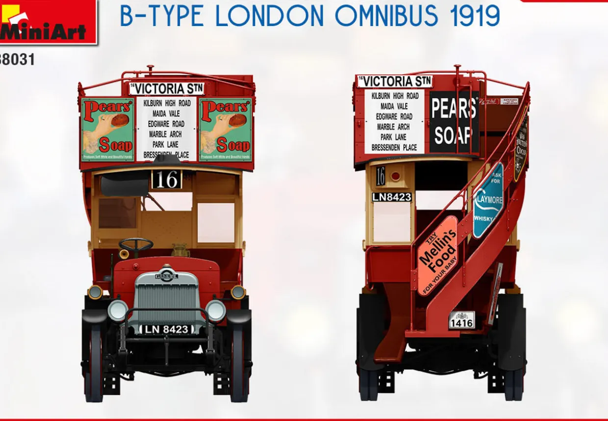 MiniArt 1/35 B Type London Omnibus Model Kit