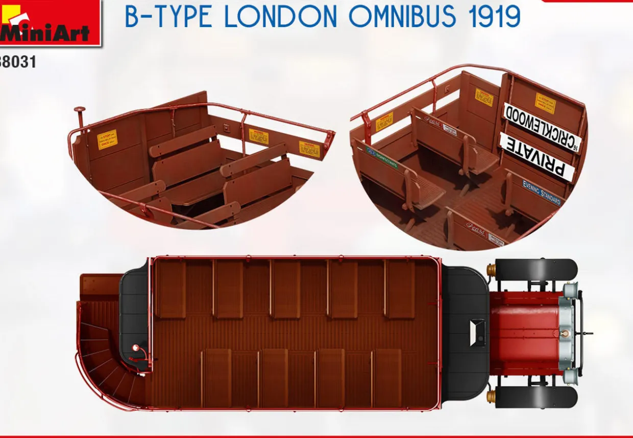 MiniArt 1/35 B Type London Omnibus Model Kit