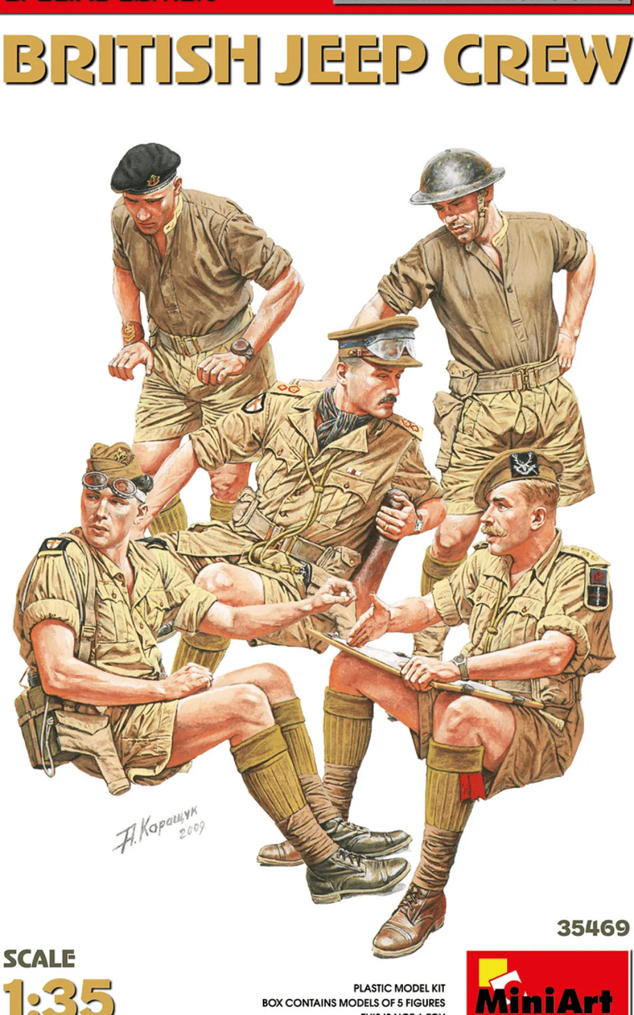 MiniArt 1/35 British Jeep Crew Special Edition