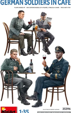 MiniArt 1/35 German Soldiers in Cafe Model Figures