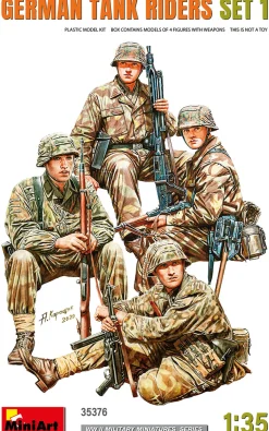 MiniArt 1/35 German Tank Riders Set 1 Model Figures