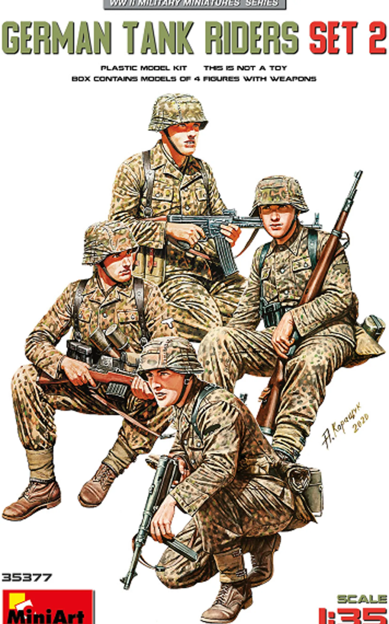 MiniArt 1/35 German Tank Riders Set 2 Model Figures