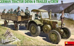 MiniArt 1/35 German Tractor D8506 with Trailer & Crew