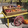 MiniArt 1/35 Market Cart with Vegetables & Wooden Crates Model Kit