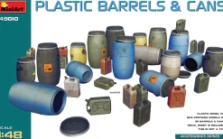 MiniArt 1/48 Modern Plastic Barrels & Fuel Cans