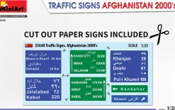 MiniArt 1/35 Traffic Signs Afgahanistan 2000s Model Kit