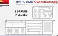 MiniArt 1/35 Traffic Signs Afgahanistan 2000s Model Kit