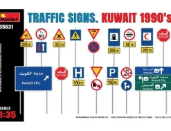 MiniArt 1/35 Traffic Signs Kuwait 1990's Diorama Accessories