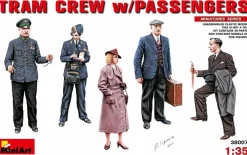 MiniArt 1/35 Tram Crew & Passengers Model Figures