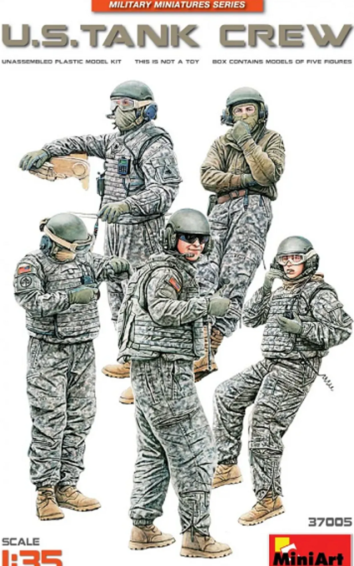 MiniArt 1/35 US Tank Crew Model Figures