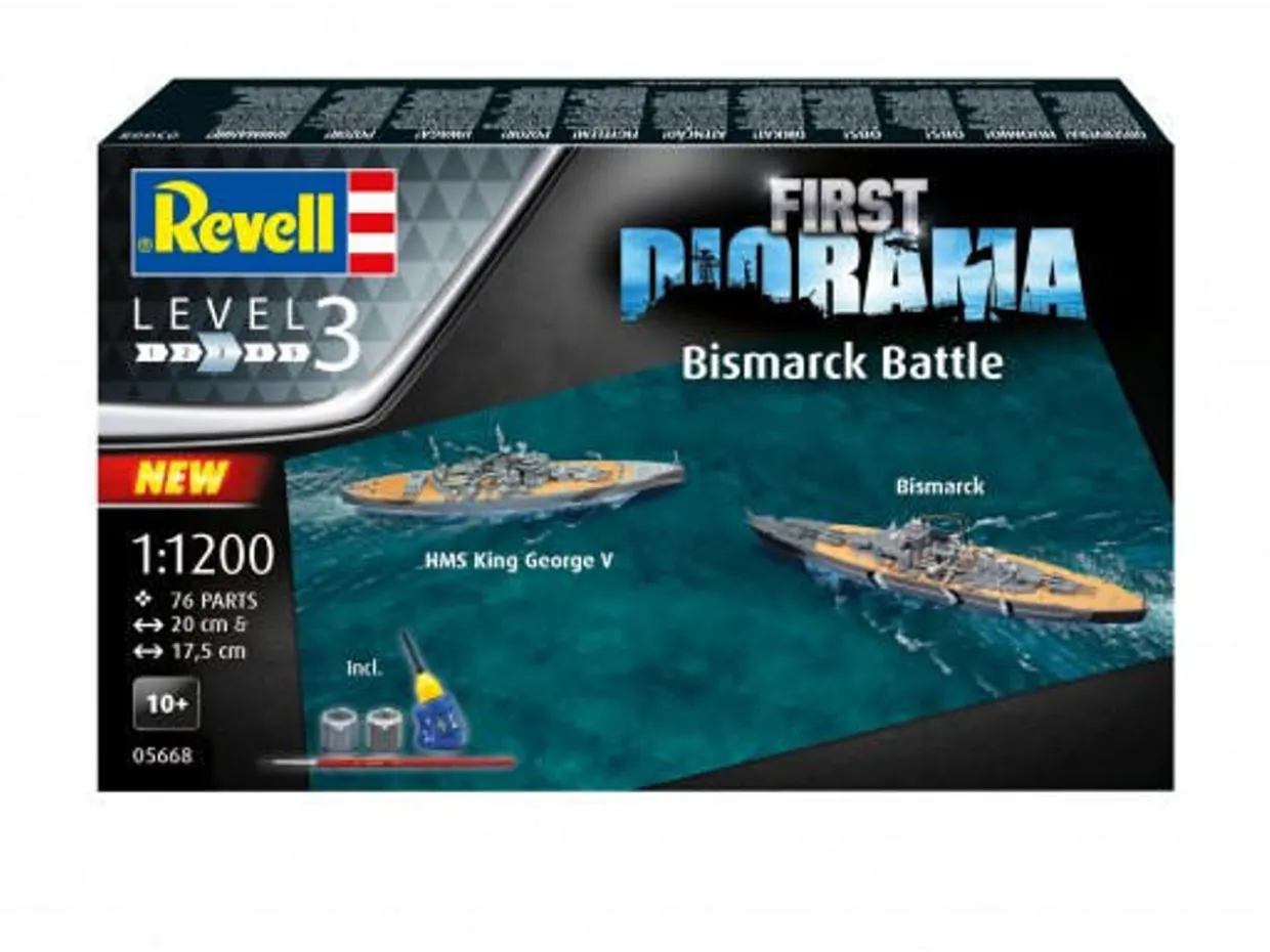 Revell 1/1200 Bismarck Battle First Diorama Set