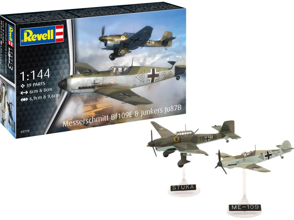 Revell 1/144 Messerschmitt Bf 109E & Junkers Ju 87B Stuka