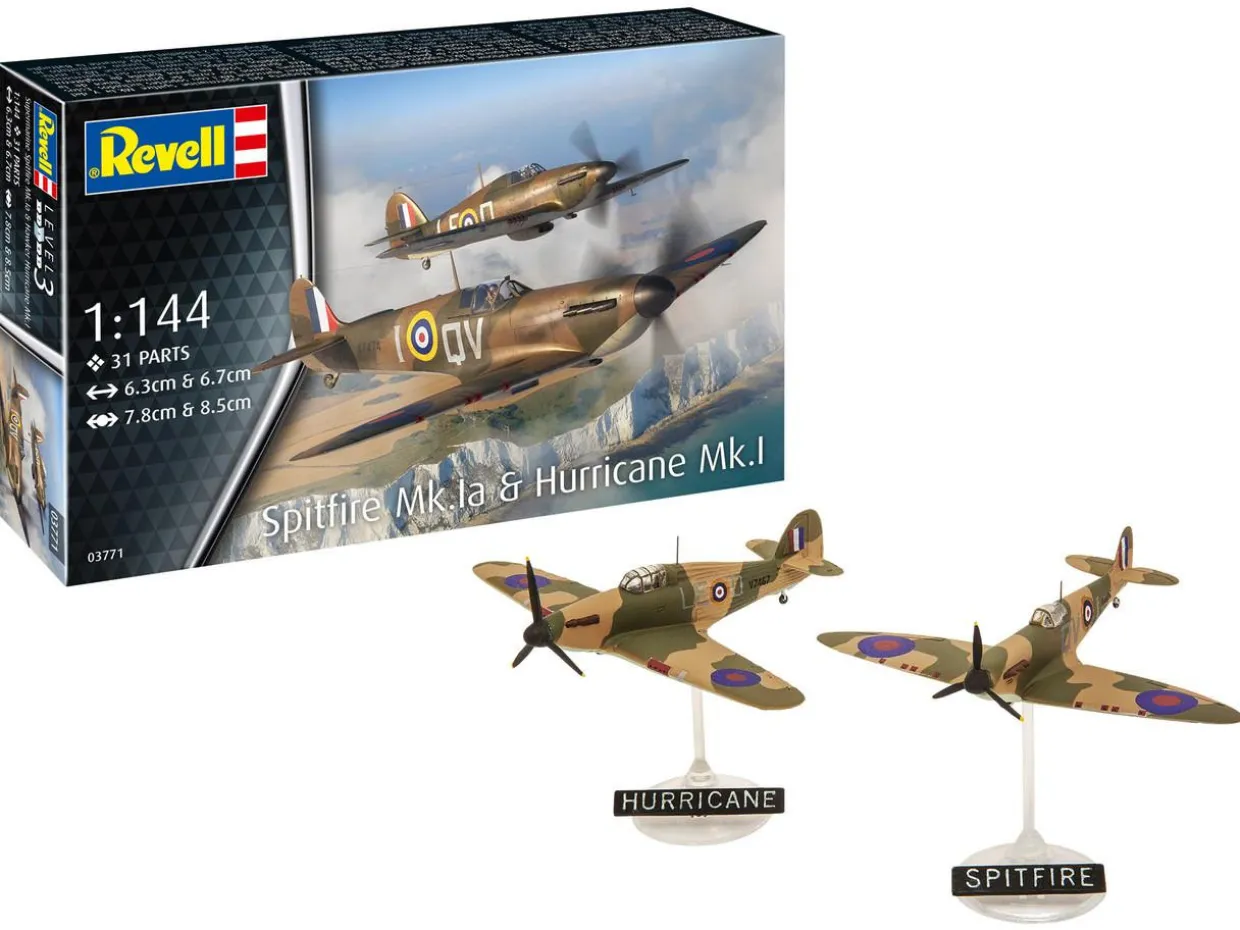 Revell 1/144 Supermarine Spitfire Mk.Ia & Hawker Hurricane Mk.I