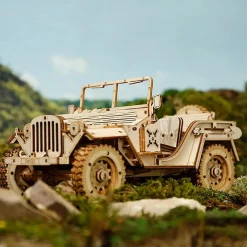Rokr Army Jeep 3D Wooden Puzzle Model Kit