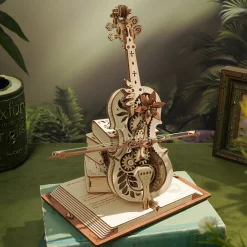 Rokr Magic Cello Mechanical Music Box 3D Wooden Model Kit