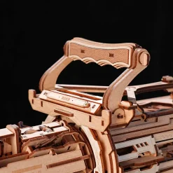 Rokr Rotating-Barrel Toy Minigun Mechanical 3D Wooden Kit